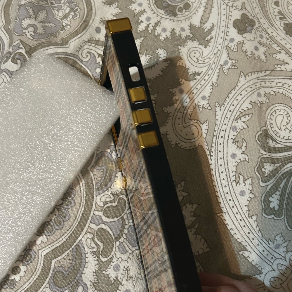iPhone 14/15 pro max Phone Case with Gold Accents - Picture 3 of 4